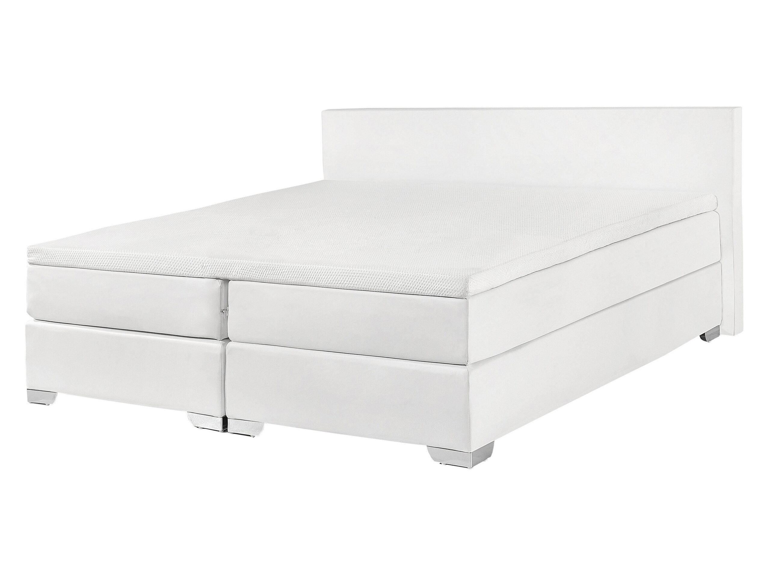 Beliani Lit Boxspring en Cuir PU Moderne PRESIDENT  