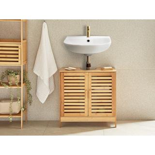 Beliani Meuble de salle de bain en Bambou Boho MISSOULA  