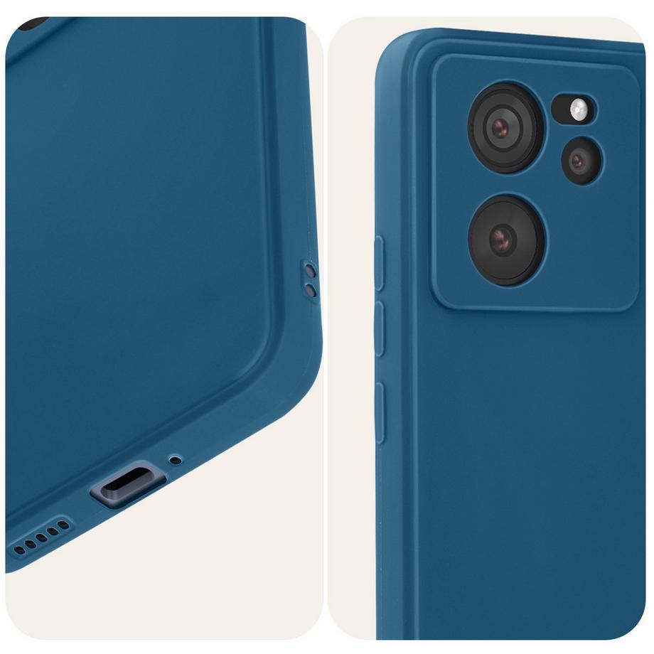 Avizar  Coque Xiaomi 13T et 13T Pro Bleu Mat 
