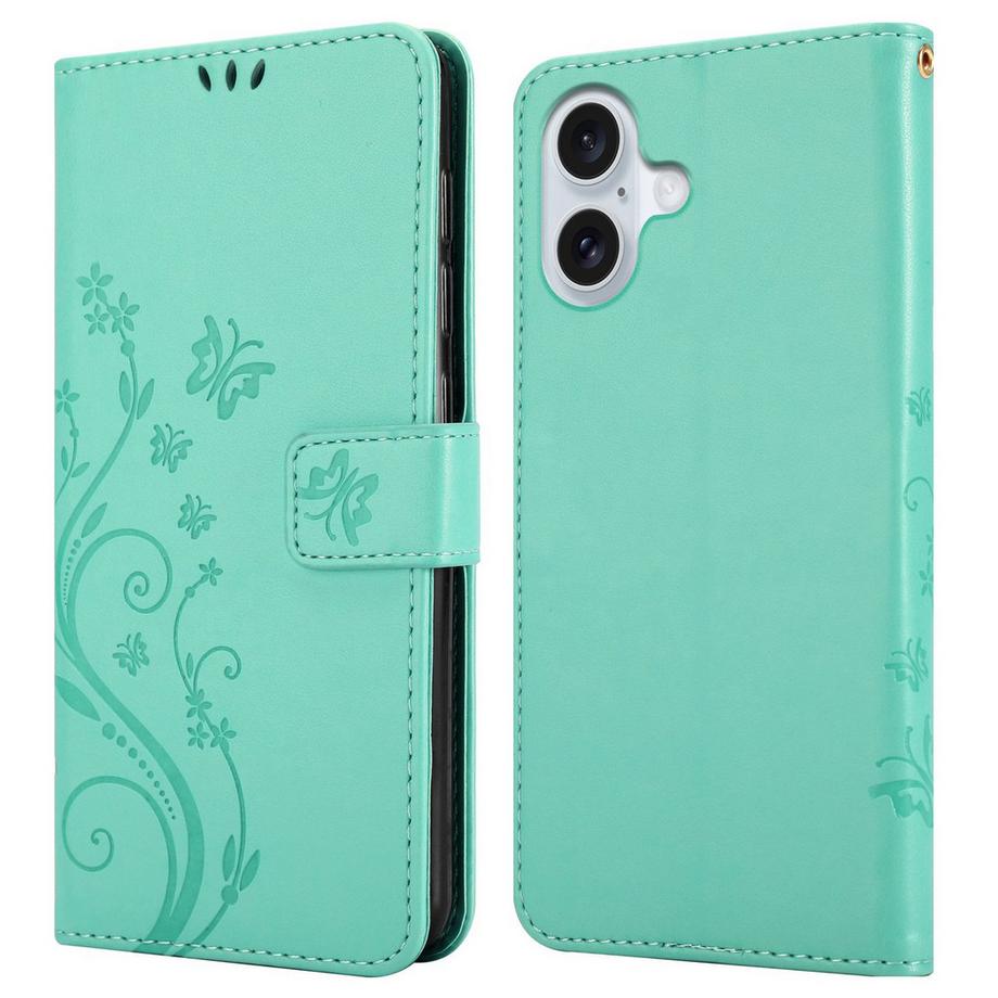 Cadorabo  iPhone 16 PLUS Hülle mit Blumen Muster 