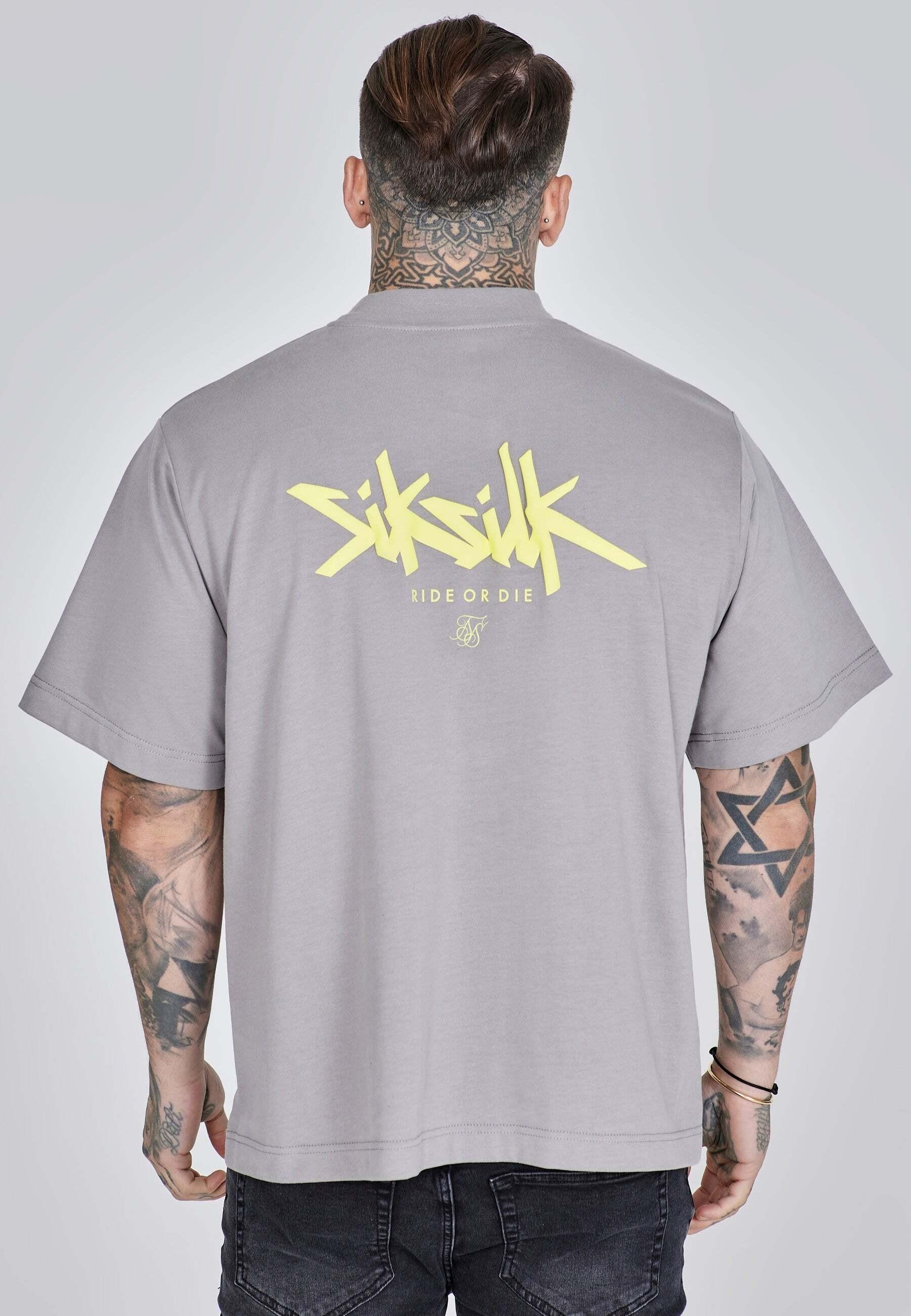 Sik Silk Oversized T-Shirt mit Logoprint  