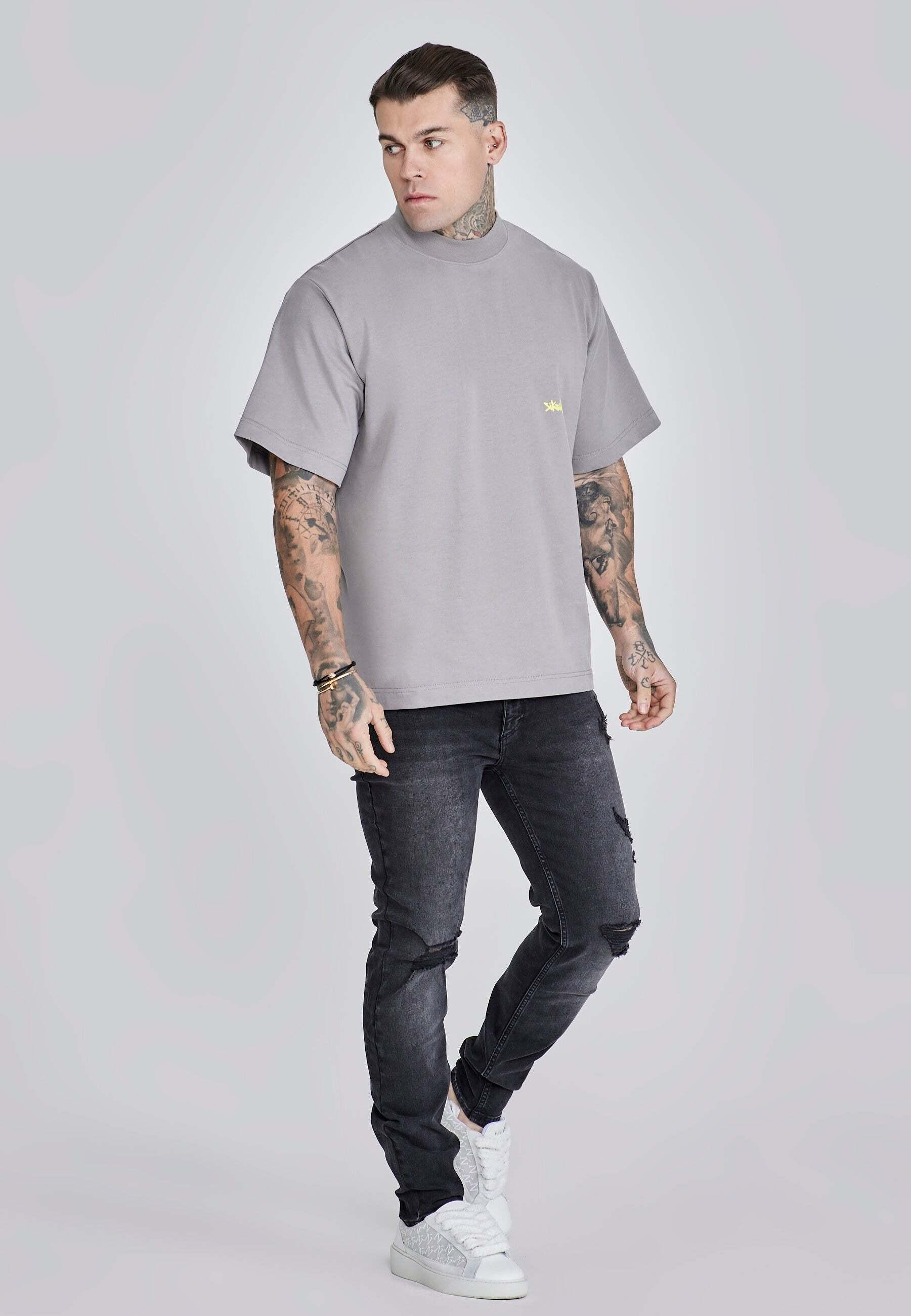 Sik Silk Oversized T-Shirt mit Logoprint  