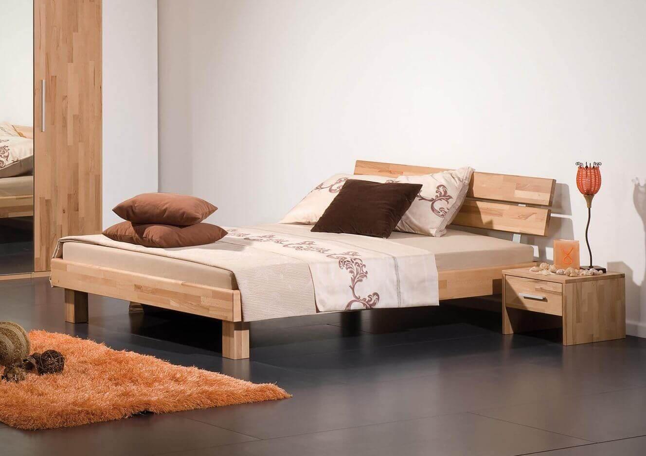 Swiss Emporium Letto in legno massiccio di Faggio  