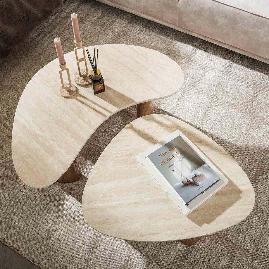 mutoni Couchtisch Romano organic (2er-Set)  