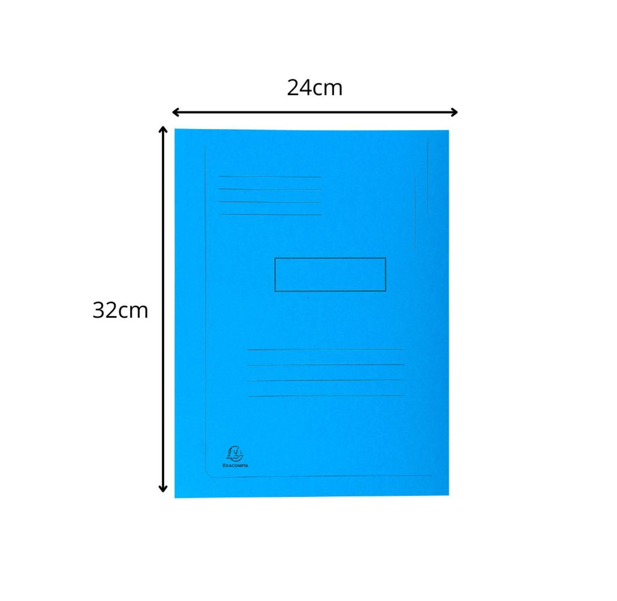 Exacompta Cartella stampata con 2 alette cartoncino riciclato 290 g/mq Forever - 24x32cm - x 50  