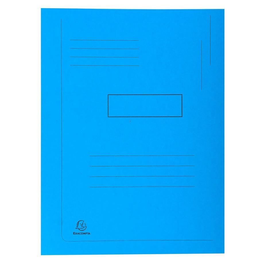 Exacompta Cartella stampata con 2 alette cartoncino riciclato 290 g/mq Forever - 24x32cm - x 50  