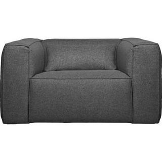 mutoni Fauteuil Bean avec coussins gris chiné  