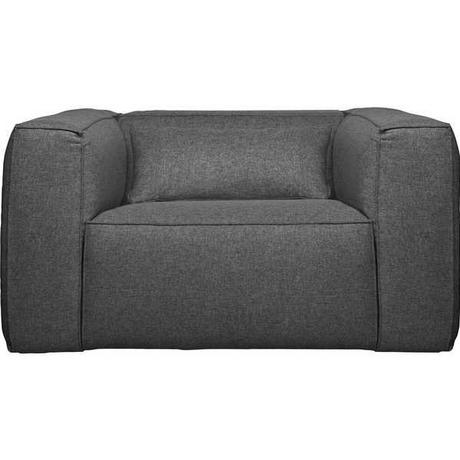 mutoni Fauteuil Bean avec coussins gris chiné  