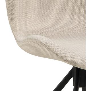 mutoni Chaise de salle à manger Norvège beige noir (1 pièce)  