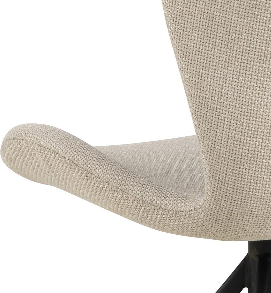 mutoni Chaise de salle à manger Norvège beige noir (1 pièce)  