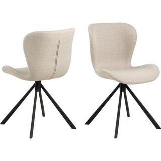 mutoni Chaise de salle à manger Norvège beige noir (1 pièce)  