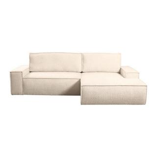 PASCAL MORABITO Canapé d'angle conible en tissu bouclette AMELIA de PASCAL MORABITO Angle droit  