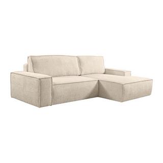 PASCAL MORABITO Canapé d'angle conible en tissu bouclette AMELIA de PASCAL MORABITO Angle droit  