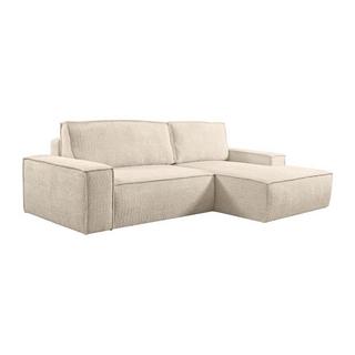 PASCAL MORABITO Canapé d'angle conible en tissu bouclette AMELIA de PASCAL MORABITO Angle droit  