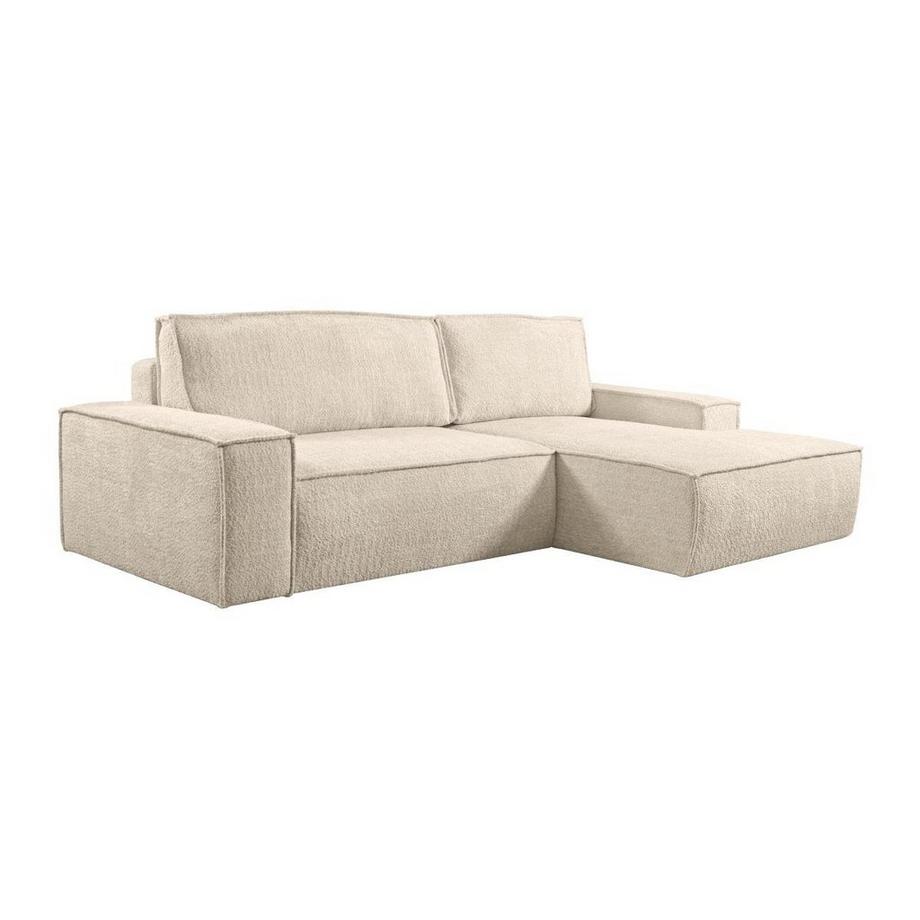 Canapé d'angle conible en tissu bouclette AMELIA de PASCAL MORABITO Angle droit