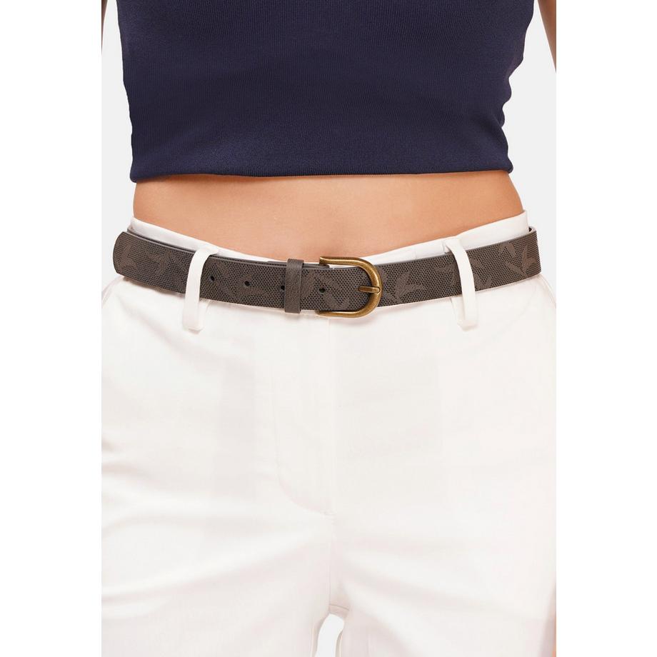 AVANT-GARDE PARIS  Ceinture noire chic imprimé floral 