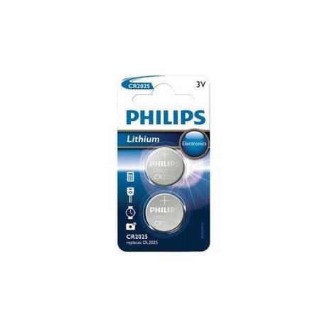 PHILIPS  Philips Minicells CR2025P2 - Batterie - CR2025 - Li x 2 