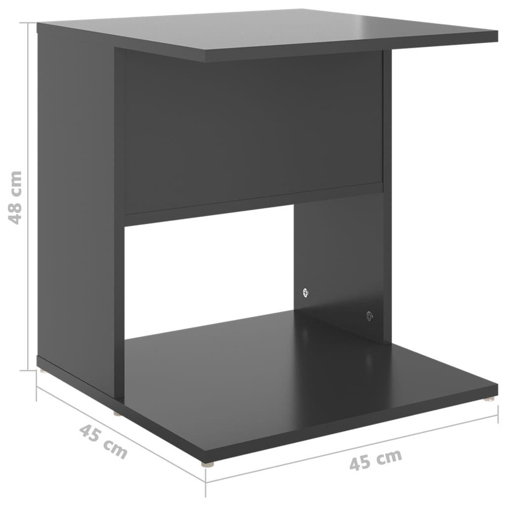 VidaXL Table d'appoint bois d'ingénierie  