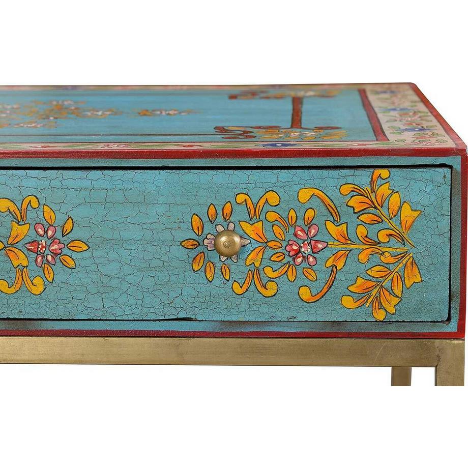 mutoni Table basse Marita mangue or multicolore 90x60  