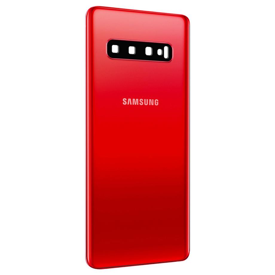SAMSUNG  Vitre arrière Original Samsung S10 Rouge 