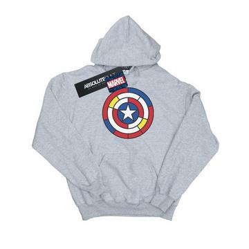 Sweat à capuche CAPTAIN AMERICA STAINED GLASS SHIELD