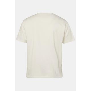 Sthuge  T-shirt STHUGE con stampa, scollo a girocollo e mezze maniche bianco sporco 