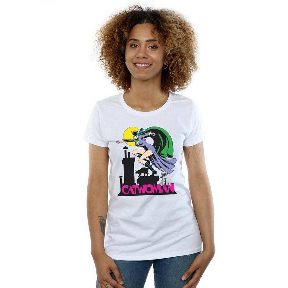 DC COMICS Catwoman T-Shirt Stampata  