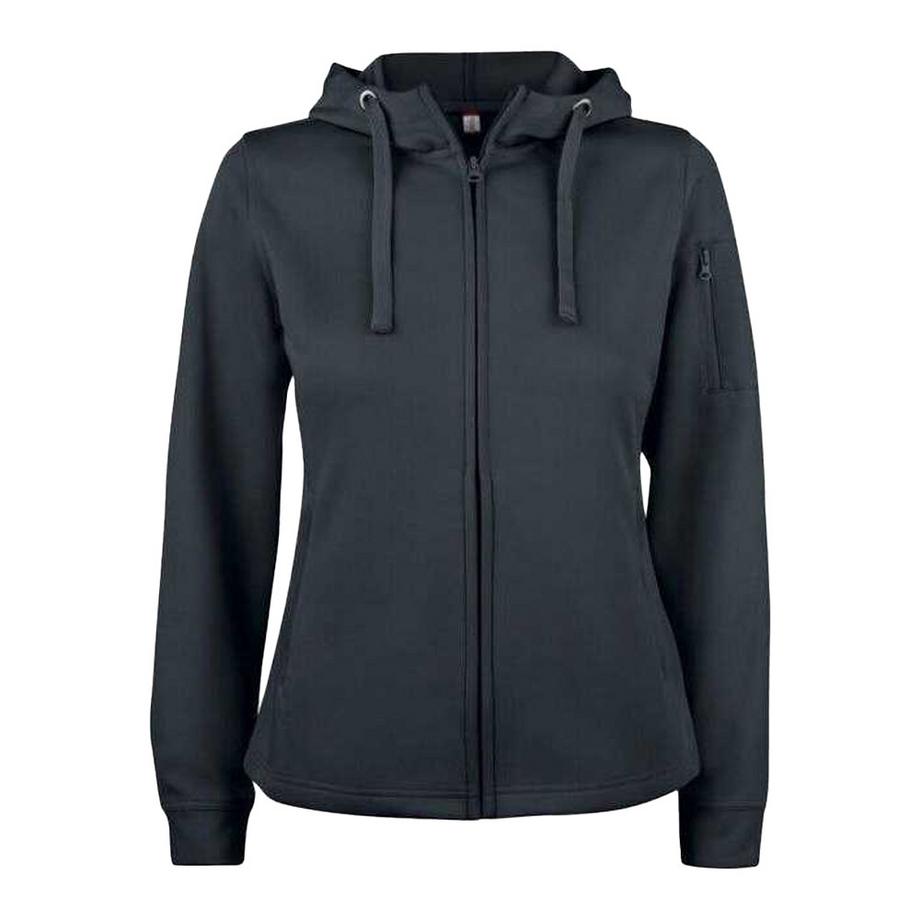 Basic Felpa Con Cappuccio E Zip Intera