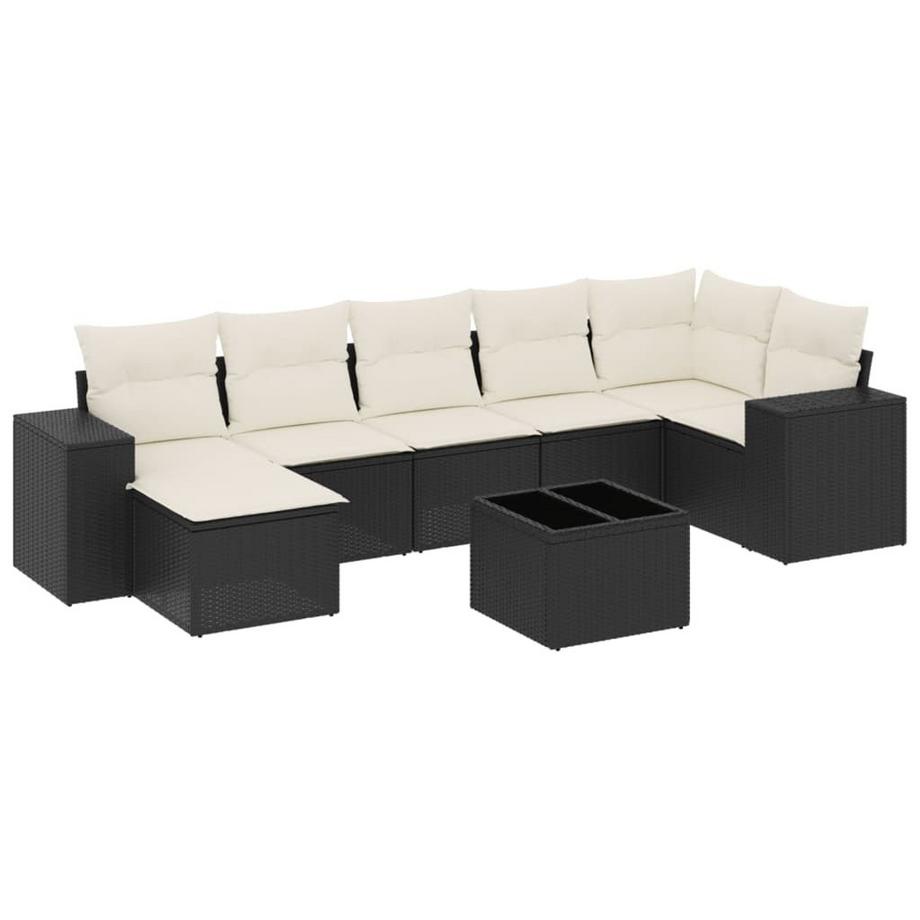 Ensemble de canapés de jardin rotin synthétique