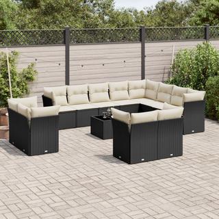 VidaXL set divano da giardino Polirattan  