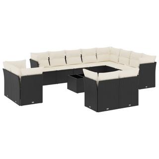 VidaXL set divano da giardino Polirattan  