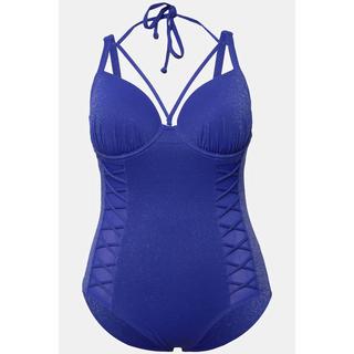 Ulla Popken Maillot de bain Bonnets souples à armatures Paillettes Rubans fantaisie Recyclé  