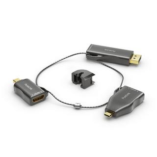 PureLink  PureLink IQ-AR100 câble vidéo et adaptateur DisplayPort + Mini DisplayPort + USB Type-C 3 x HDMI Noir, Or 