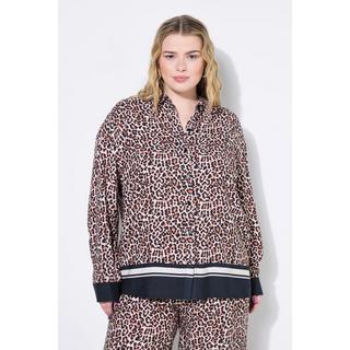 Studio Untold Oversized Hemdbluse Leo Saumbordüre  