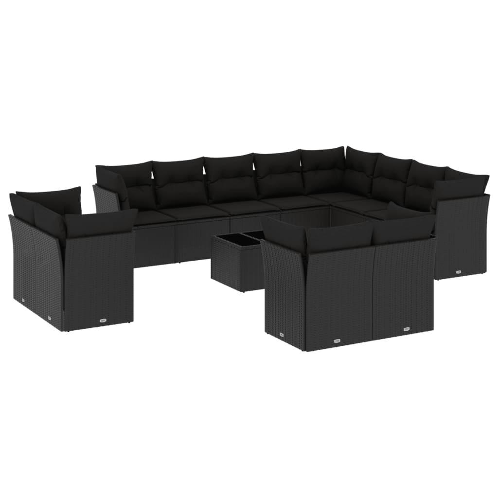 VidaXL set divano da giardino Polirattan  