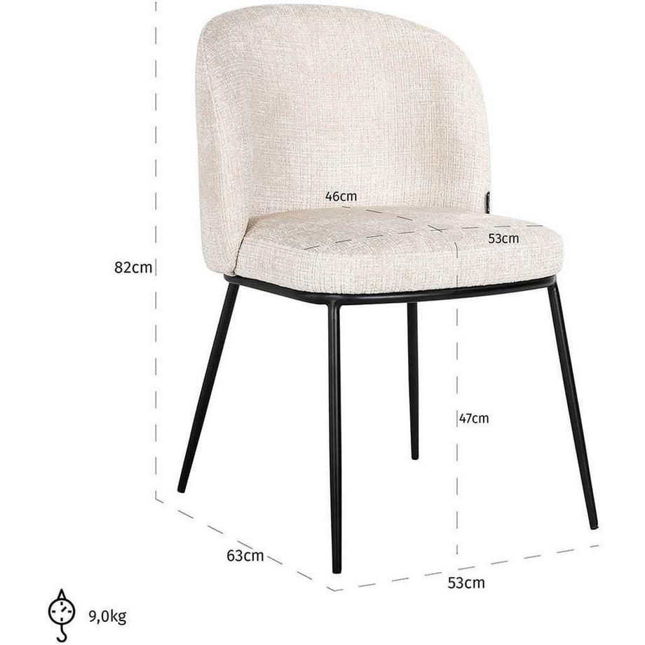 mutoni Stuhl Elvi Chenille  