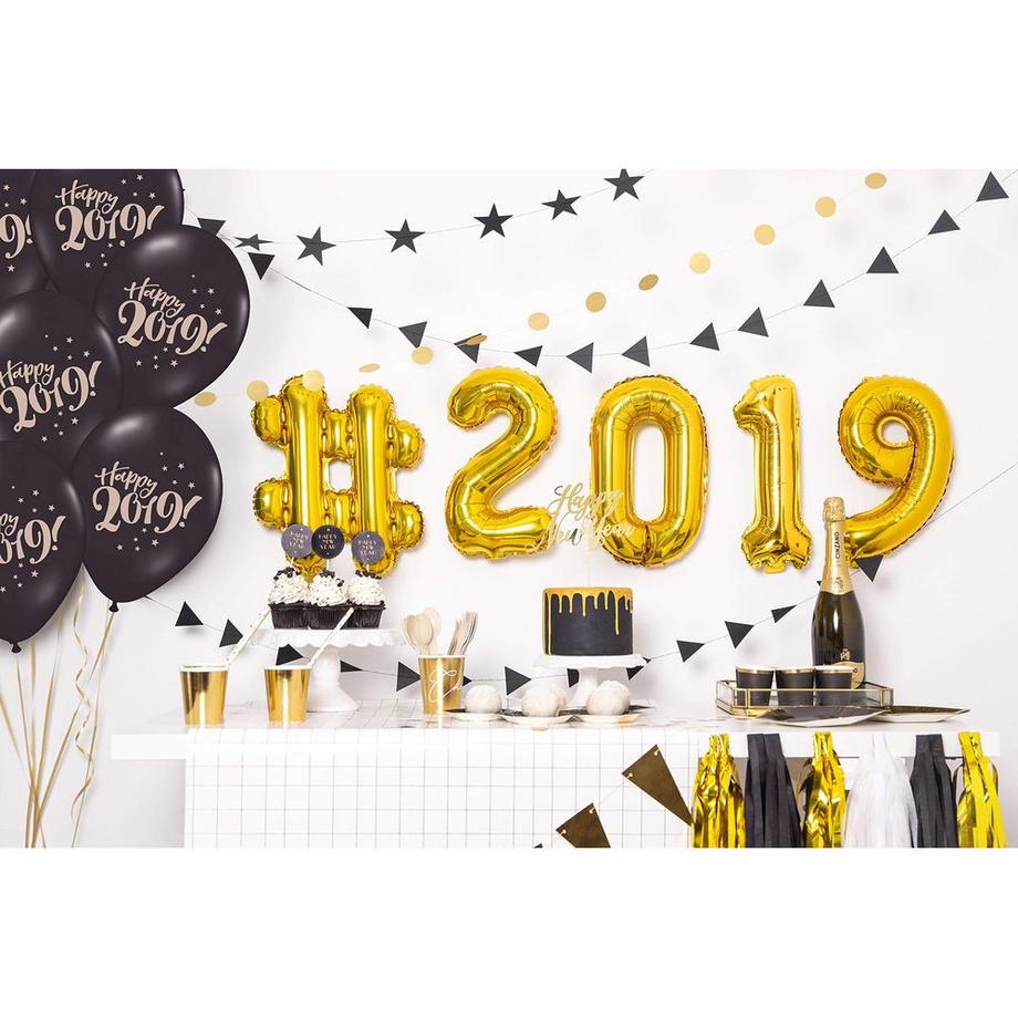 PartyDeco  Ballon en aluminium chiffre 9 