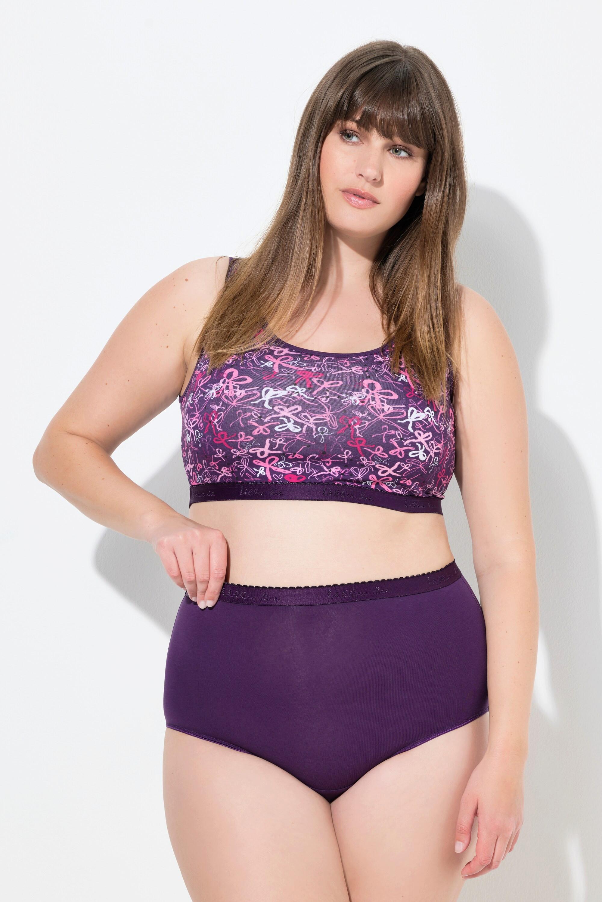 Ulla Popken Slip Maxi Vita Alta Confezione da 3  