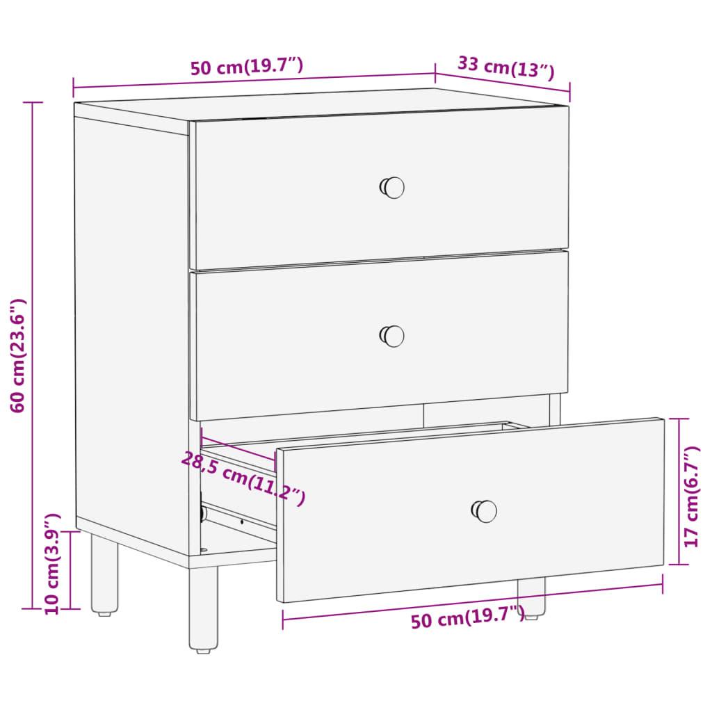 VidaXL comodino Legno  