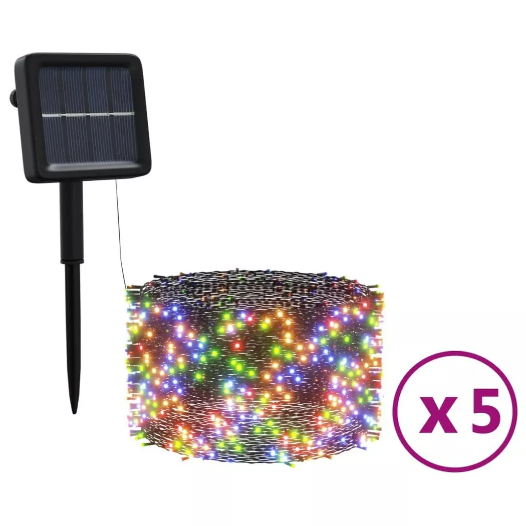 VidaXL - Lampe solaire féerique, One Size, Multicolor