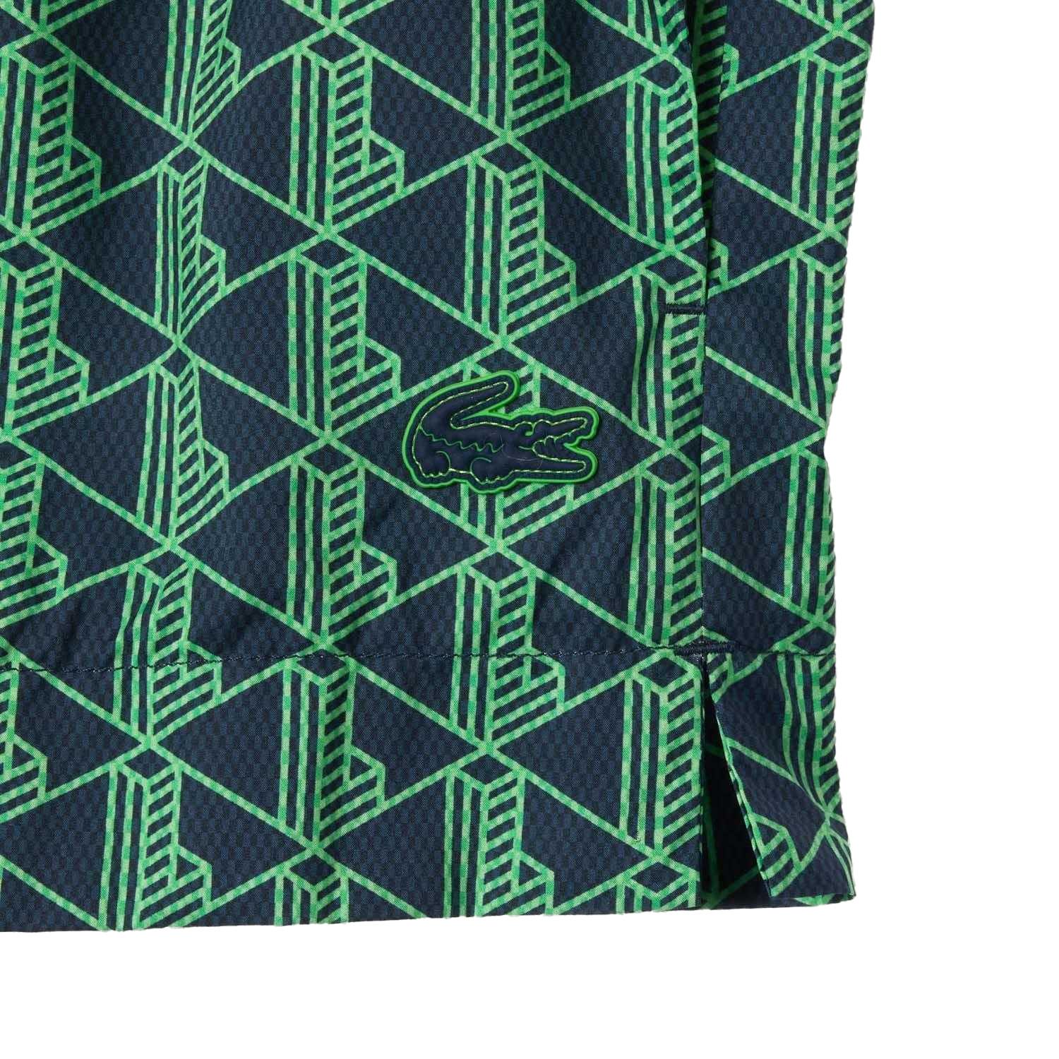 LACOSTE Gemusterte Bermuda Shorts  