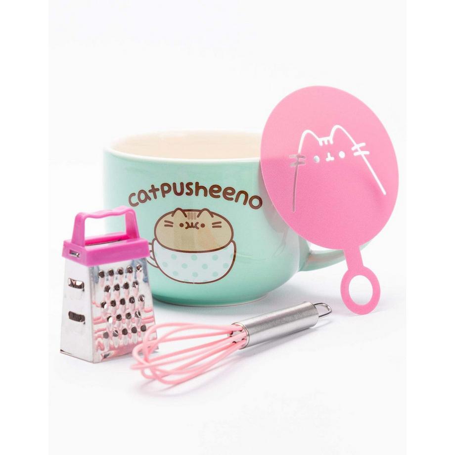 PUSHEEN Ensemble mug et pochoir CATO  