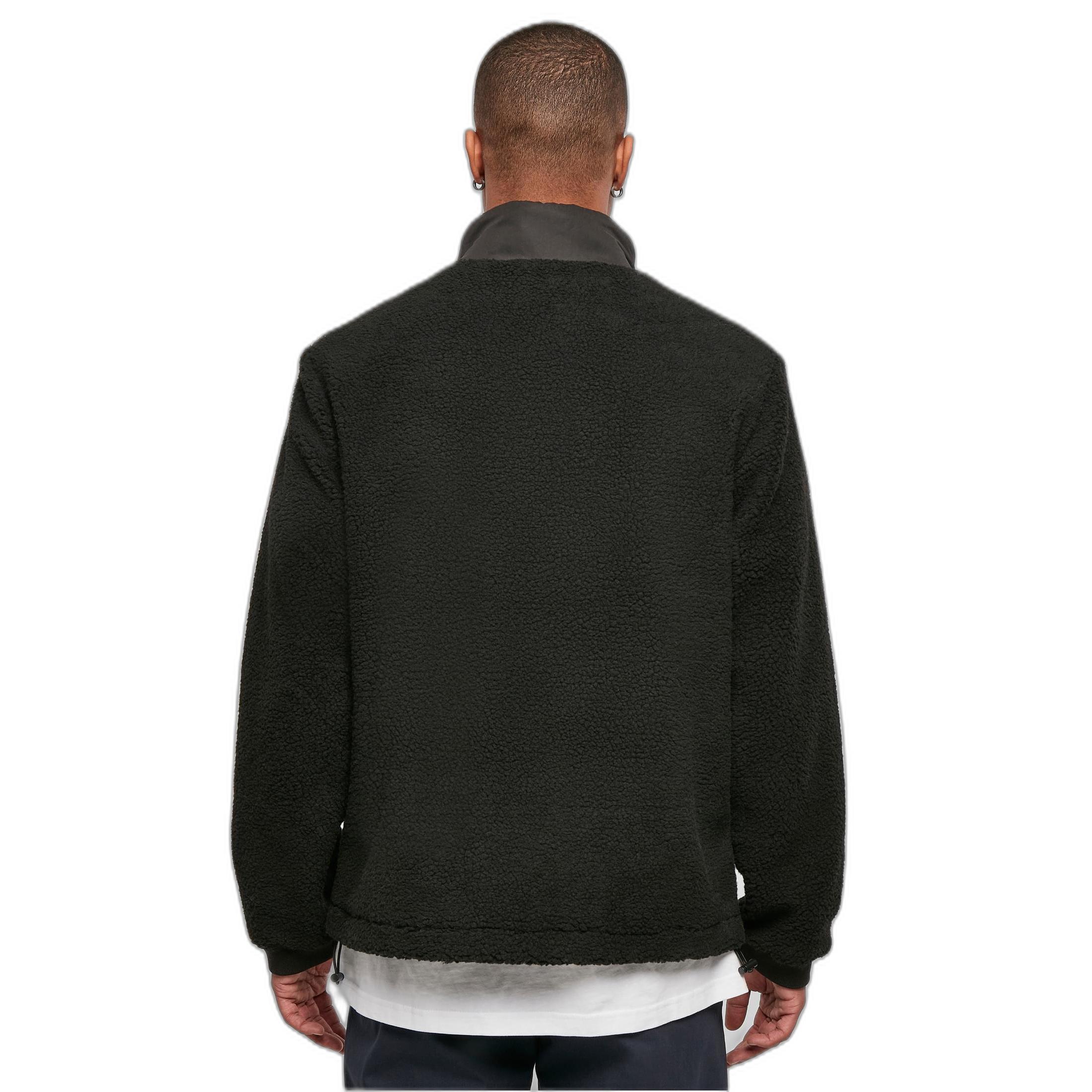 URBAN CLASSICS  sherpa-fleece patched 