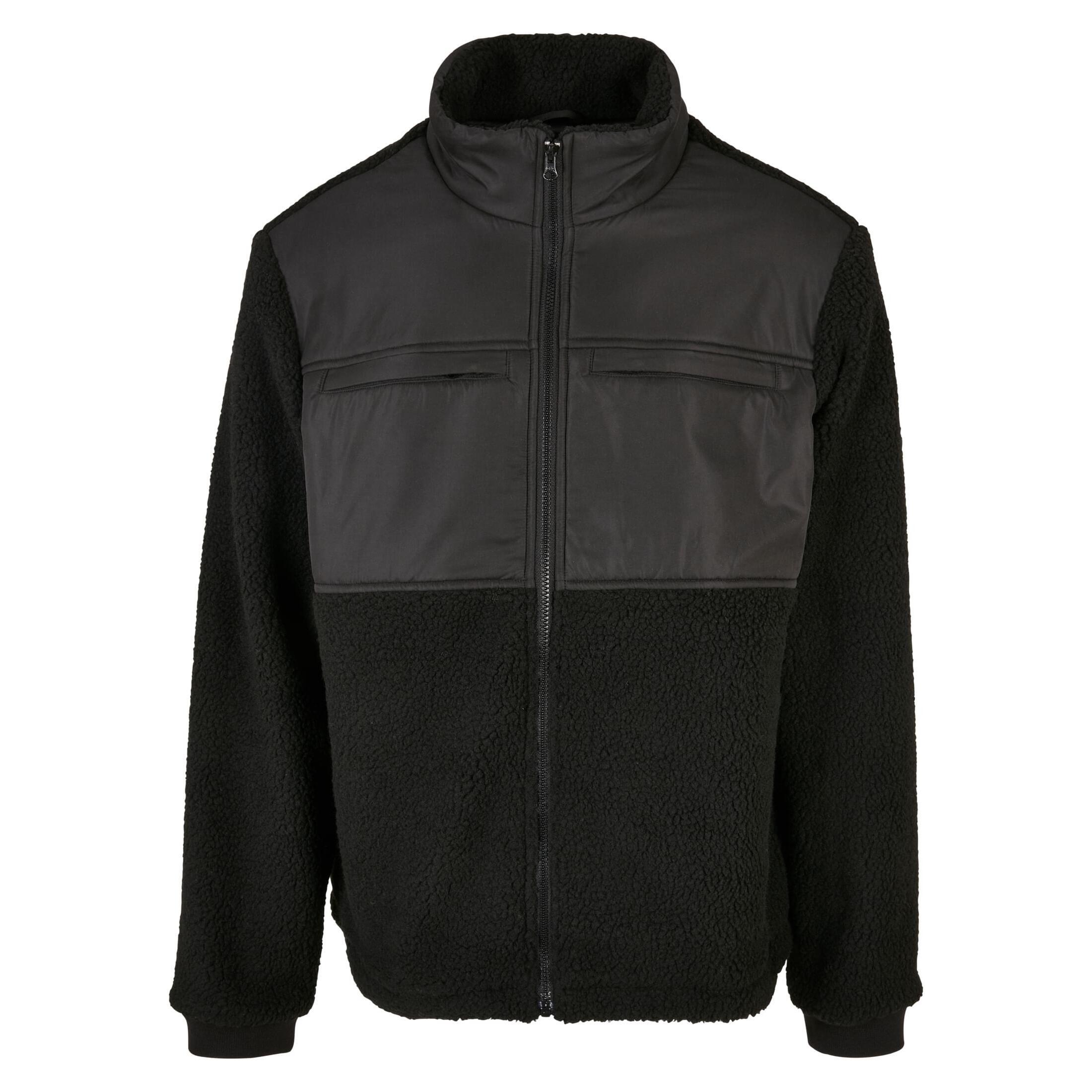 URBAN CLASSICS  sherpa-fleece patched 