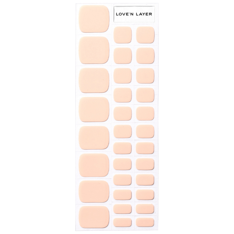 Lovenlayer  Nagelfolie Solid Toe Natrual Nude 