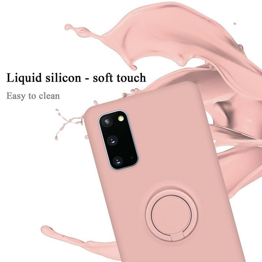 Cadorabo  Hülle für Samsung Galaxy S20 TPU Silikon mit Ring Liquid 