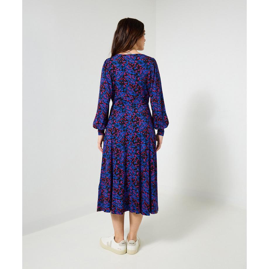 Joe Browns Abito Midi Jersey Fantasia Farfalle  