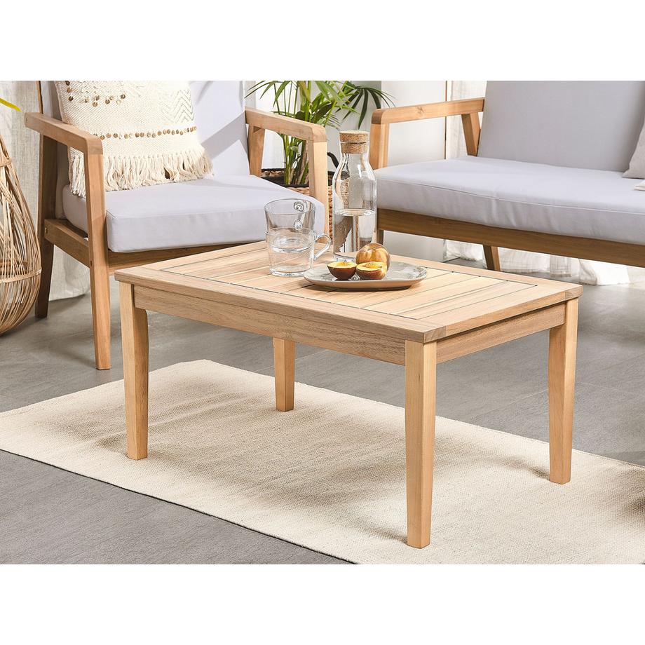 Beliani Lounge Set mit Tisch aus Akazienholz Retro PALLANO  