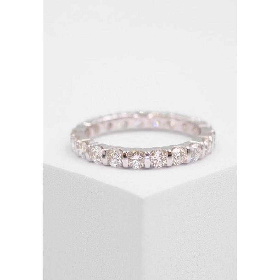 MUAU Schmuck  Mémoire Ring Diamant 1.50ct. Weissgold 750 