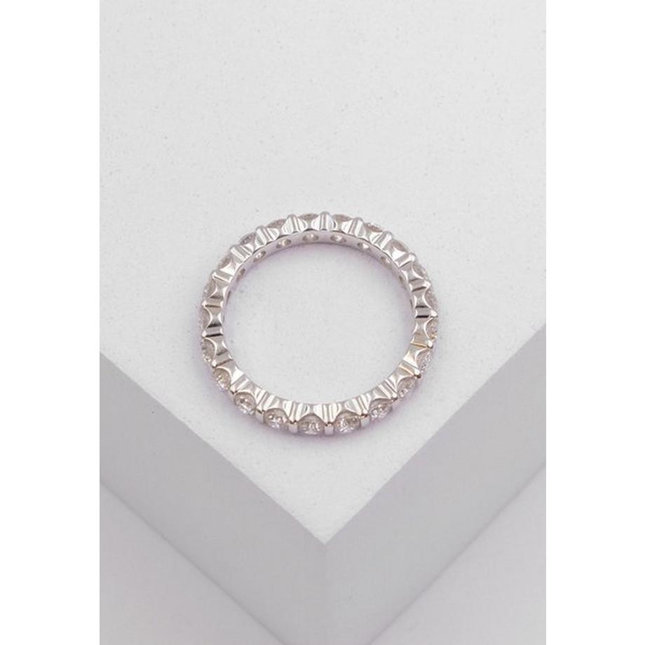 MUAU Schmuck  Mémoire Ring Diamant 1.50ct. Weissgold 750 